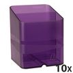 Exacompta Pen Cube - 10 Pots à crayons - violet translucide