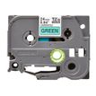 4977766692434-Brother TZe751 - Ruban d'étiquettes auto-adhésives - 1 rouleau (24 mm x 8 m) - fond vert écritu-Avant-1