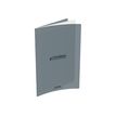 Conquérant Classique - Cahier polypro 24 x 32 cm - 96 pages - grands carreaux (Seyes) - gris