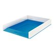 Leitz WOW Dual Colour - Corbeille à courrier blanc/bleu 