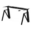 3760350281302-Structure pour bureau THEODORE - assis/debout - réglage électrique - blanc (plateau vendu -Angle droit-0