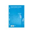 Calligraphe - feuilles simples A4 - 100 pages - grands carreaux (Seyes) - perforées - bleu