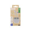 3303170108048-T'nB ECO - Kit main libre - écouteur sans fil bluetooth - blanc-Avant-3
