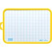 3086120002107-BIC - Ardoise Velleda blanche - 19 x 26 cm - double face grands carreaux (seyes) - cadre jaun-P_746210_1-0