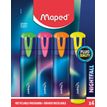 Maped Nightfall - Pack de 4 surligneurs - couleurs assorties