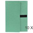 3130632007430-Exacompta - 10 Chemises extensibles 3 rabats à sangle - vert--0