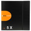 Exacompta Exactive - 5 Portes cartes de visite Exacard à pochettes détachables - 26,5 x 25 cm - pour 320 cartes - noir