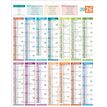 3592930026702-Calendrier bancaire année civile BOUCHUT "Carte de France" 43 x 55 cm 70 %--0