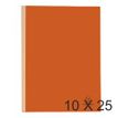 Exacompta Forever - 10 Paquets de 25 Chemises dos toilé - 320 gr - orange