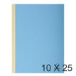 Exacompta Forever - 10 Paquets de 25 Chemises dos toilé - 320 gr - bleu vif