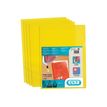 M STAR - 10 Pochettes coin -  A4 - pour 25 feuilles - 15/100 - jaune