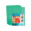 M STAR - 10 Pochettes coin -  A4 - pour 25 feuilles - 15/100 - vert