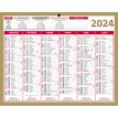 3592930026542-Bouchut Lunor - Calendrier bancaire 6 mois par face - 21 x 26,5 cm - or-P_79142637_1-0