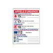 0400791442087-Pickup - Affiche de sécurité : Appels d'urgence - 22,5 x 30 cm-P_79144208_1-0