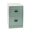 Classeur métallique monobloc professionnels - 2 tiroirs - H71 x L41 x P62 cm - beige
