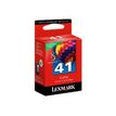 0400791467028-Lexmark Cartridge No. 41 - couleur (cyan, magenta, jaune) - originale - cartouche d'encre --P_79146702_2-1