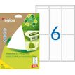 Apli Agipa - Etui A5 - 84 Étiquettes 100% recyclées blanches multi-usages - 97 x 46 mm - coins arrondis - réf 101250