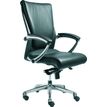 0000793561061-Fauteuil de bureau ergonomique GEORGE en cuir - Accoudoirs fixes - Noir -P_79356106_1-0