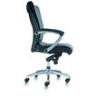0000793561061-Fauteuil de bureau ergonomique GEORGE en cuir - Accoudoirs fixes - Noir -P_79356106_3-2