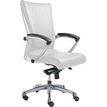 0000793561085-Fauteuil de bureau ergonomique GEORGE en cuir - Accoudoirs fixes - Blanc-P_79356108_1-0