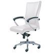 0000793561085-Fauteuil de bureau ergonomique GEORGE en cuir - Accoudoirs fixes - Blanc-P_79356108_2-1