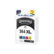 3112539268992-HP 364XL remanufacturée Armor - Pack de 4 - à rendement élevé - noire, cyan, magenta, j-P_79360092_1-0