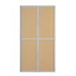 3660141930382-Armoire haute à rideaux EASY OFFICE - 110 x 204 x 41,5 cm - Corps et poignée gris - Ridea-P_79362598_1-0