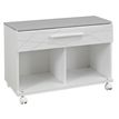 0400793751309-Rangement bas mobile SUNDAY - 1 tiroir - Gris et blanc-P_79375130_1-0
