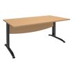 2012348123165-Bureau droit IDRA - L120 cm - Pieds anthracite - plateau imitation Hêtre-P_79377038_1-0