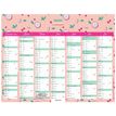 Oberthur Pop - Calendrier 6 mois par face - 33,5 x 43 cm