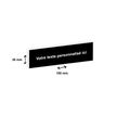 3459590647985-Plaque boîte à lettres personnalisée avec votre texte - 100 x 30 mm - noire - adhésivé-P_79384143_1-0