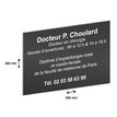 2012348178882-Plaque professionnelle en aluminium anodisé - personnalisée avec votre texte - 300 x 200 mm - Epaisseur 1 mm - noire -P_79384213_2-1
