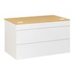 Plan d'accueil bas SUNDAY - L120 x H74 x P72 - Chêne