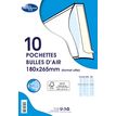 3240180237040-La Couronne - 10 Pochettes bulles - 180 x 265 mm - autocollant - blanc-P_79399385_1-0