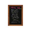 Promocome - Cadre bois mural fond ardoise - 53 x 80 cm