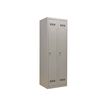 Vestiaire Industrie Propre - 2 portes - 180 x 60 x 50 cm - gris/gris