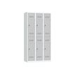 3219093120244-Vestiaire multicases - 3 colonnes - 6 portes - 180 x 90 x 50 cm - gris/gris-P_79401182_1-0