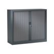 3219095805064-Armoire basse monobloc à rideaux GENERIC - 100 x 120 x 43 cm - anthracite/anthracite-P_79401211_2-0