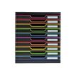 Exacompta Modulo - Module de classement 10 tiroirs - noir/arlequin