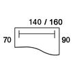 3253310150256-Bureau droit IDRA - Vague à droite - L160 cm - Pieds alu - plateau imitation Erable-P_79408654_2-1