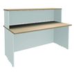 3253310151260-Banque d'accueil LUMINA - avec réhausse - L140 x H115 x P80 cm - Bande translucide Blanche -P_79408755_1-0