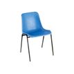 3760185027861-Chaise CHARLOTTE - coque polypropylène - Gris foncé - pieds noirs -P_79408944_2-1