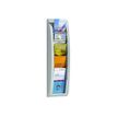Présentoir mural Quick Fit pour documents 1/3 A4 - 5 compartiments - anthracite/transparent