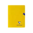 Clairefontaine Mimesys - Cahier polypro 17 x 22 cm - 96 pages - grands carreaux (Seyes) - jaune