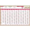 3592930026573-Calendrier bancaire année civile BOUCHUT "Maxior" 43 x 65 cm coloris or Pefc 70 %--0