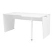 3483600713278-Bureau compact 90° à droite YES ! - 160 cm - Pieds panneaux fixes - Blanc-P_79409814_1-0
