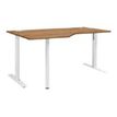 3483600713742-Bureau compact 90° à gauche YES ! - 160 cm - Pieds ajustables blancs - Blanc-P_79409829_1-0