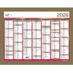 Quo Vadis - Calendrier bancaire 7 mois par face - 33 x 43 cm - or