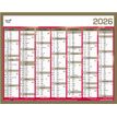 3371017525365-Quo Vadis - Calendrier bancaire 7 mois par face - 33 x 43 cm - or--1