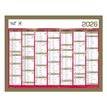 3371017525372-Quo Vadis - Calendrier bancaire 7 mois par face - 21 x 27 cm - or--1